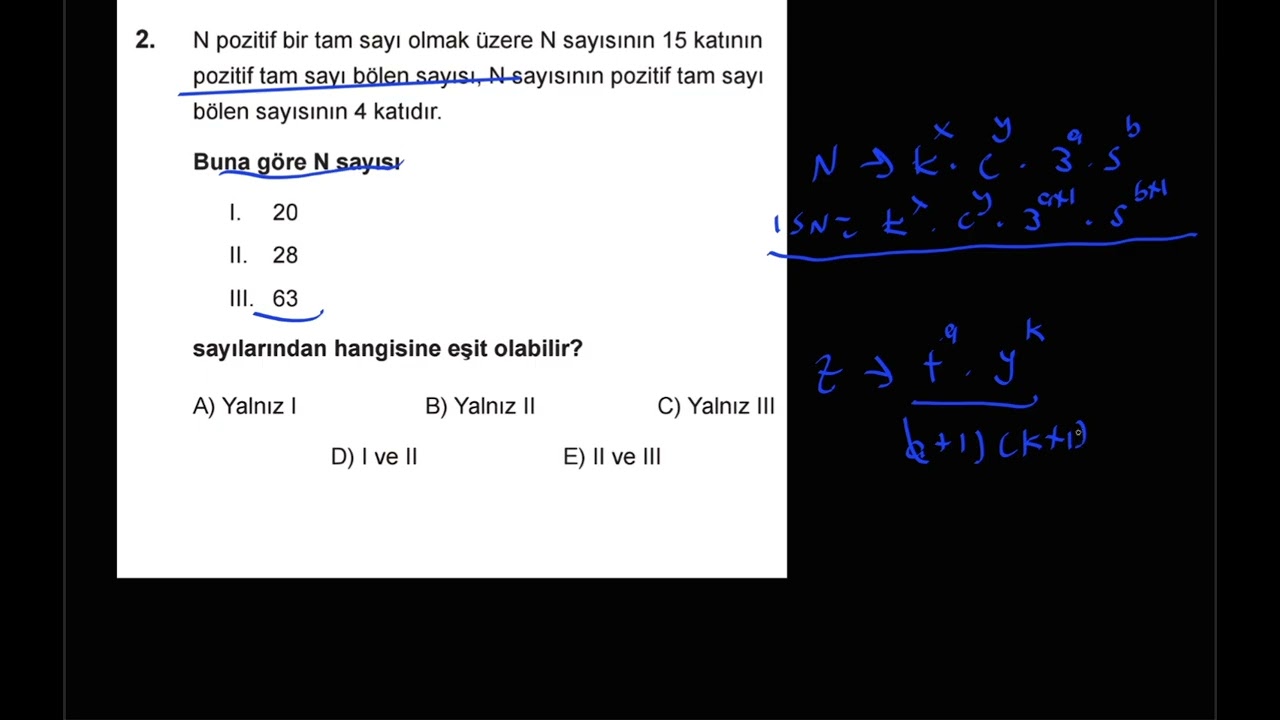 Eyüb B'den,sınav ayarında asal bölen sorusu @Eyüb.B 