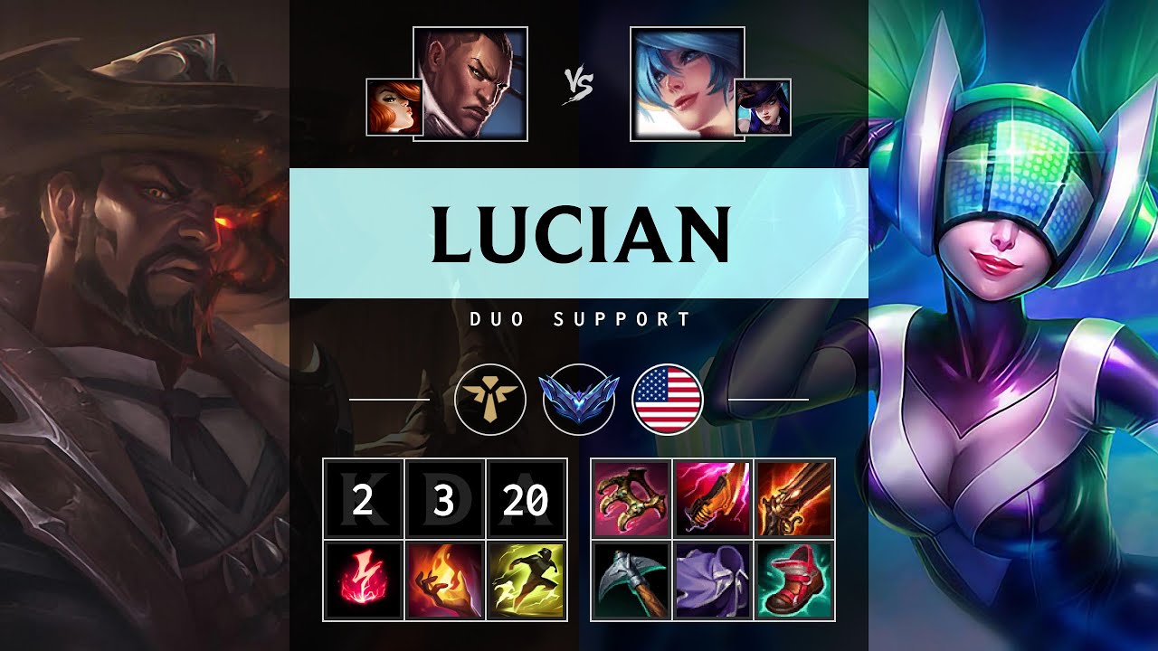 Lucian Support vs Sona - NA Diamond Patch 25.08