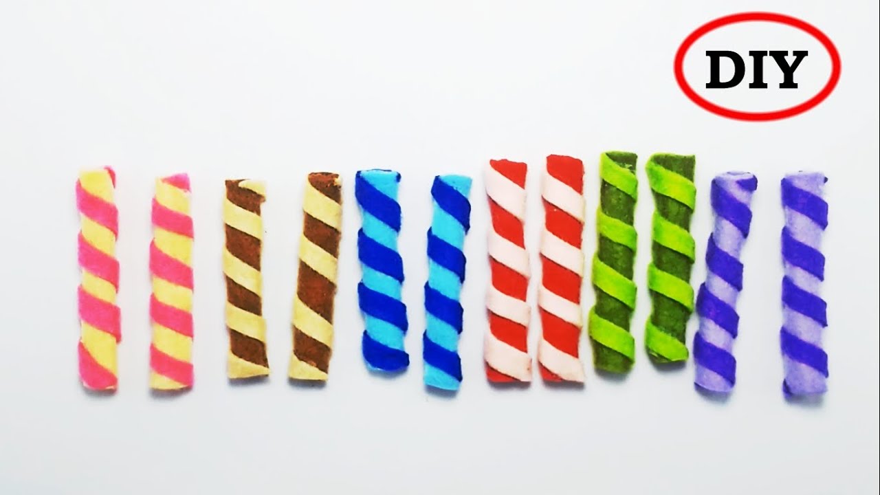 DIY Felt Wafer Roll | membuat astor dari kain flanel