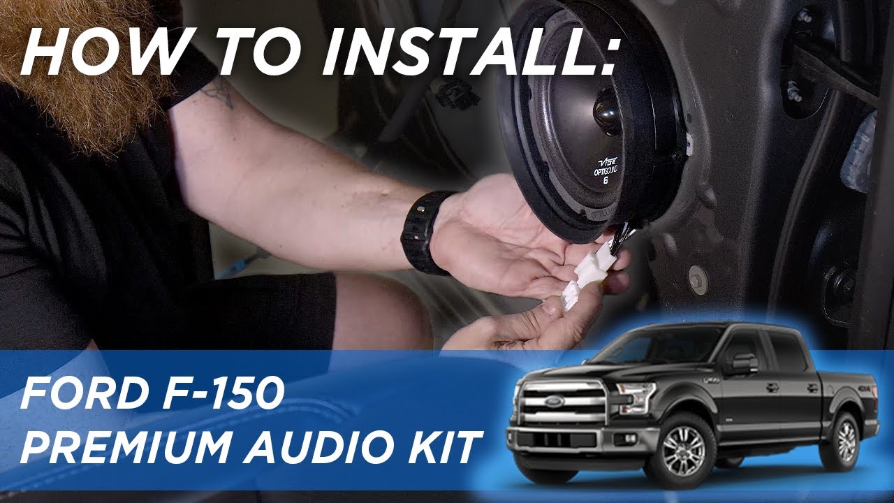 Полная аудиосистема для Ford F-150 2018-2024 годов выпуска с усилителем.