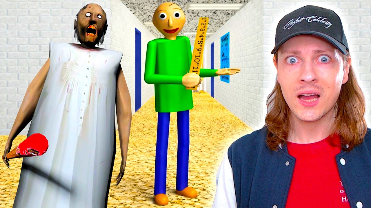 JE REPRODUIS MA PREMIÈRE VIDÉO GAMING : BALDI VS GRANNY (Versions Originales !)