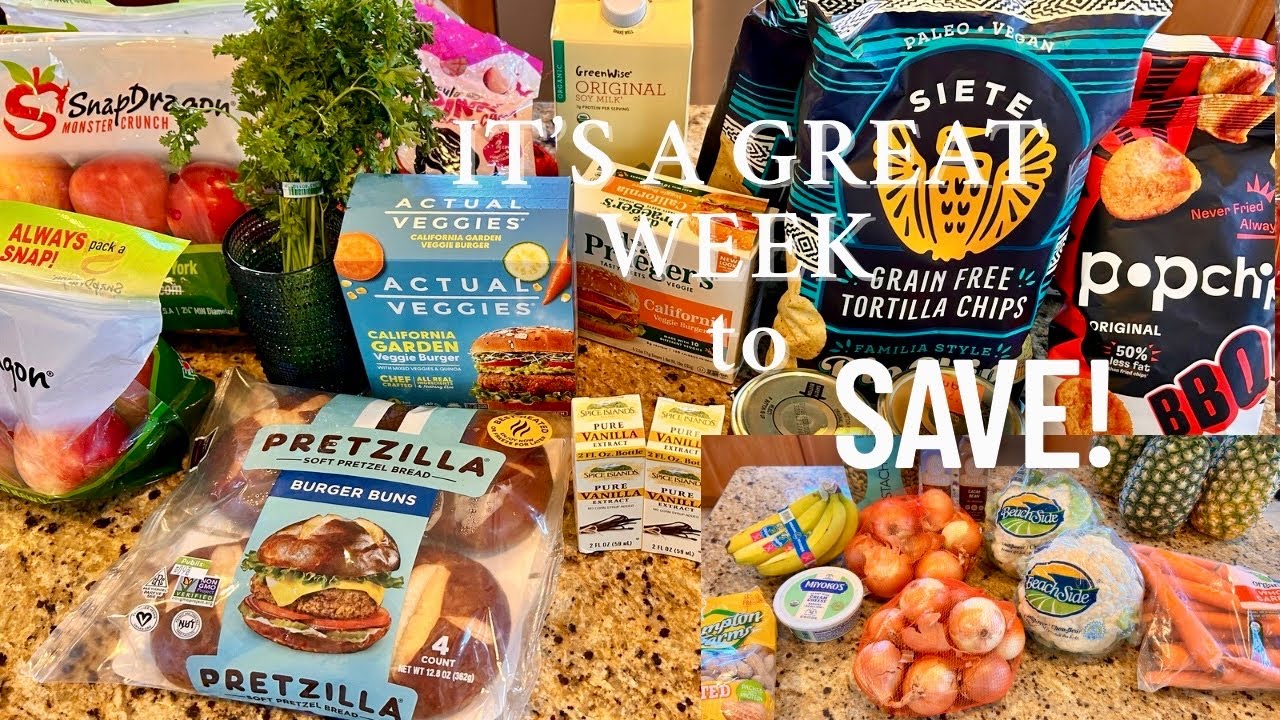 WEEKLY VEGAN GROCERY HAUL/ DINNER MENU PLAN/ USING MY PHONE TO SAVE ON GROCERIES