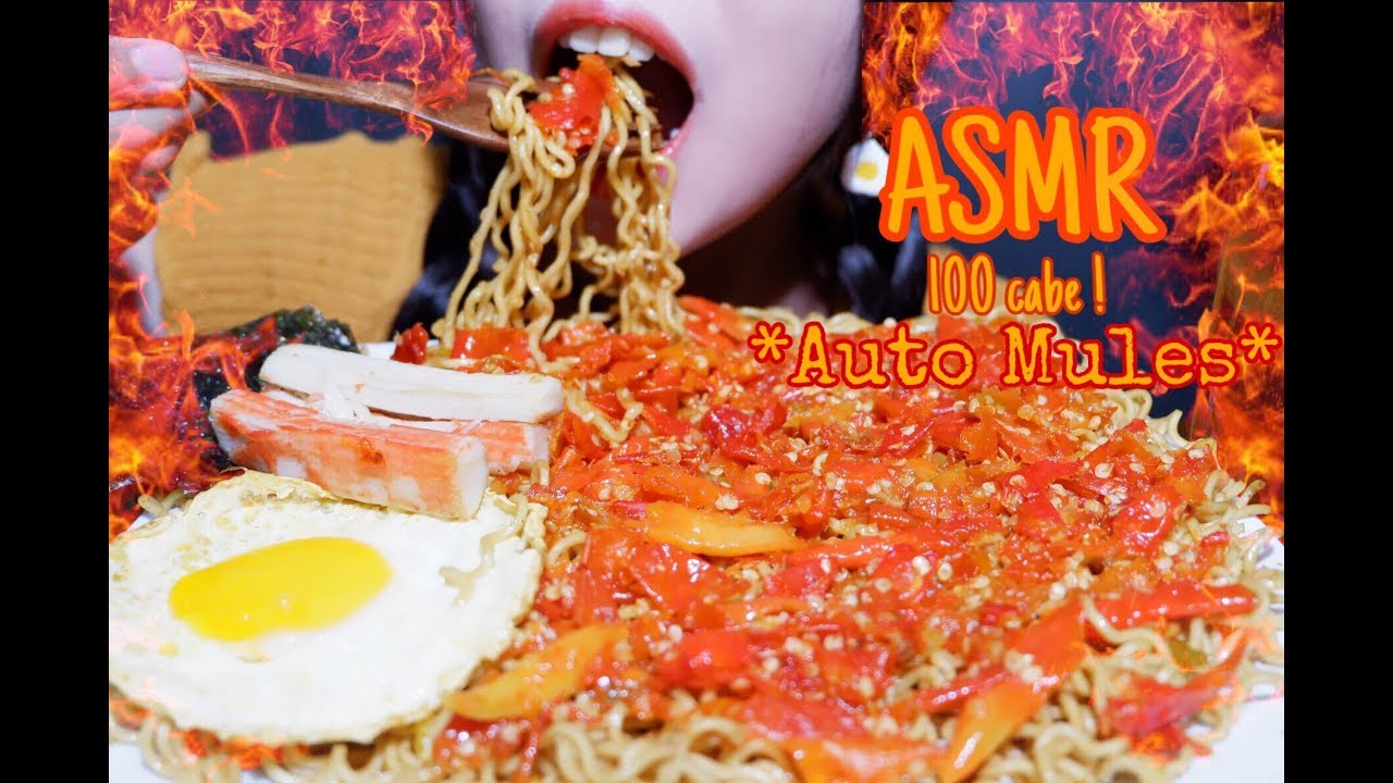 ASMR Indomie abang adek 100 cabe ! | Indomie pedas mampus cari mampus ! | mukbang | ASMR INDONESIA