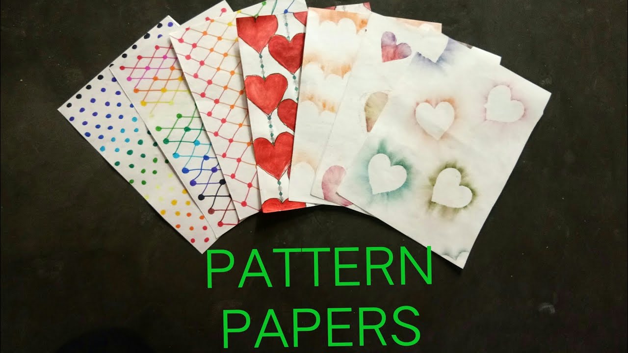 DIY Handmade Pattern Papers / Part - 2 / 7 in 1 / #art #handmade