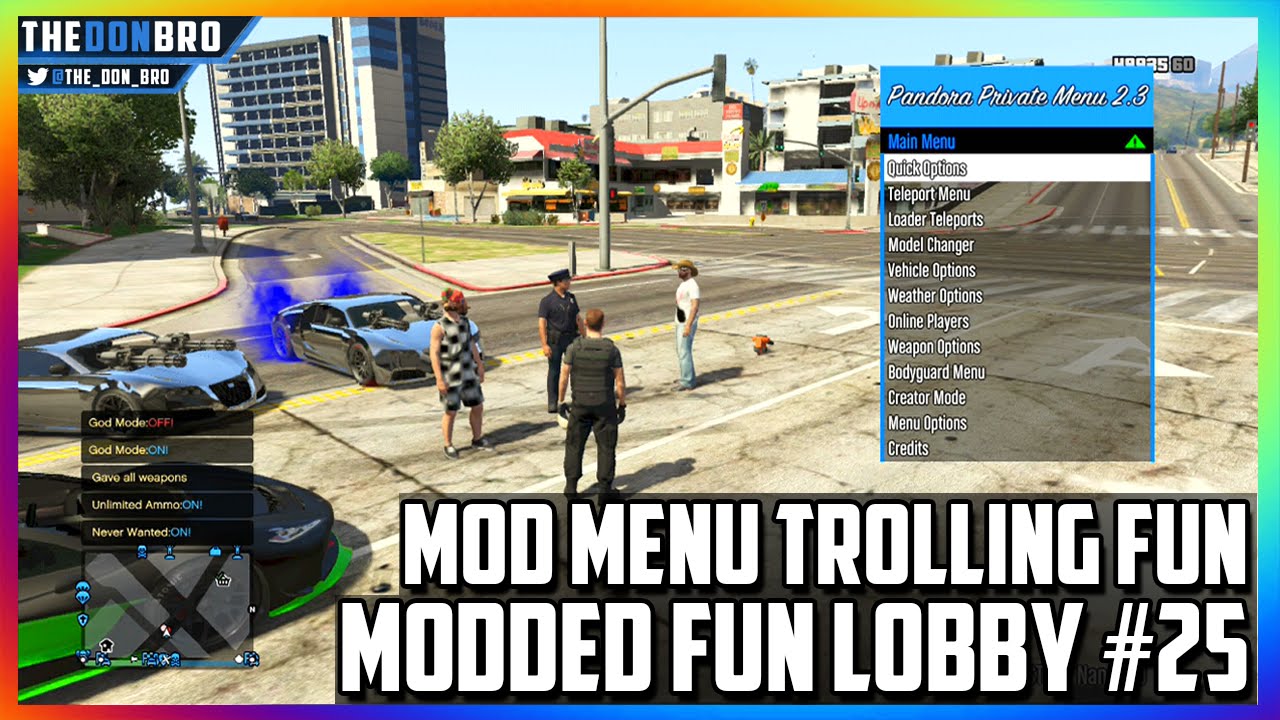 GTA 5 ONLINE - MODDED FUN LOBBY #25 - MOD MENU TROLLING FUN (GTA 5 MODS)