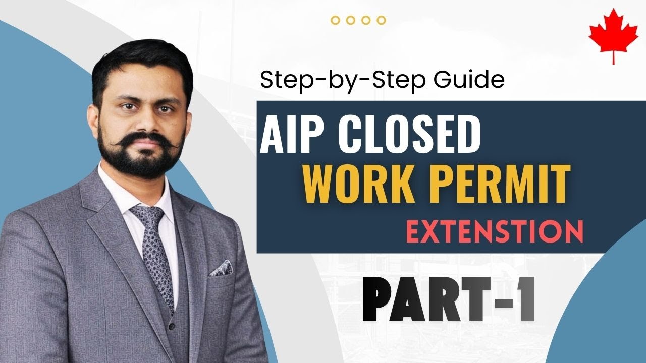 Как подать заявку на продление закрытого разрешения на работу AIP | Пошаговое руководство | Часть 1