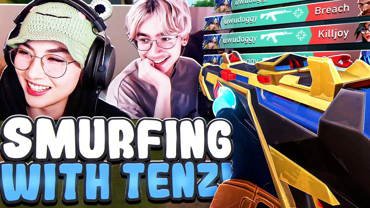 Kyedae & TenZ SMURFING IN IMMORTAL !!!