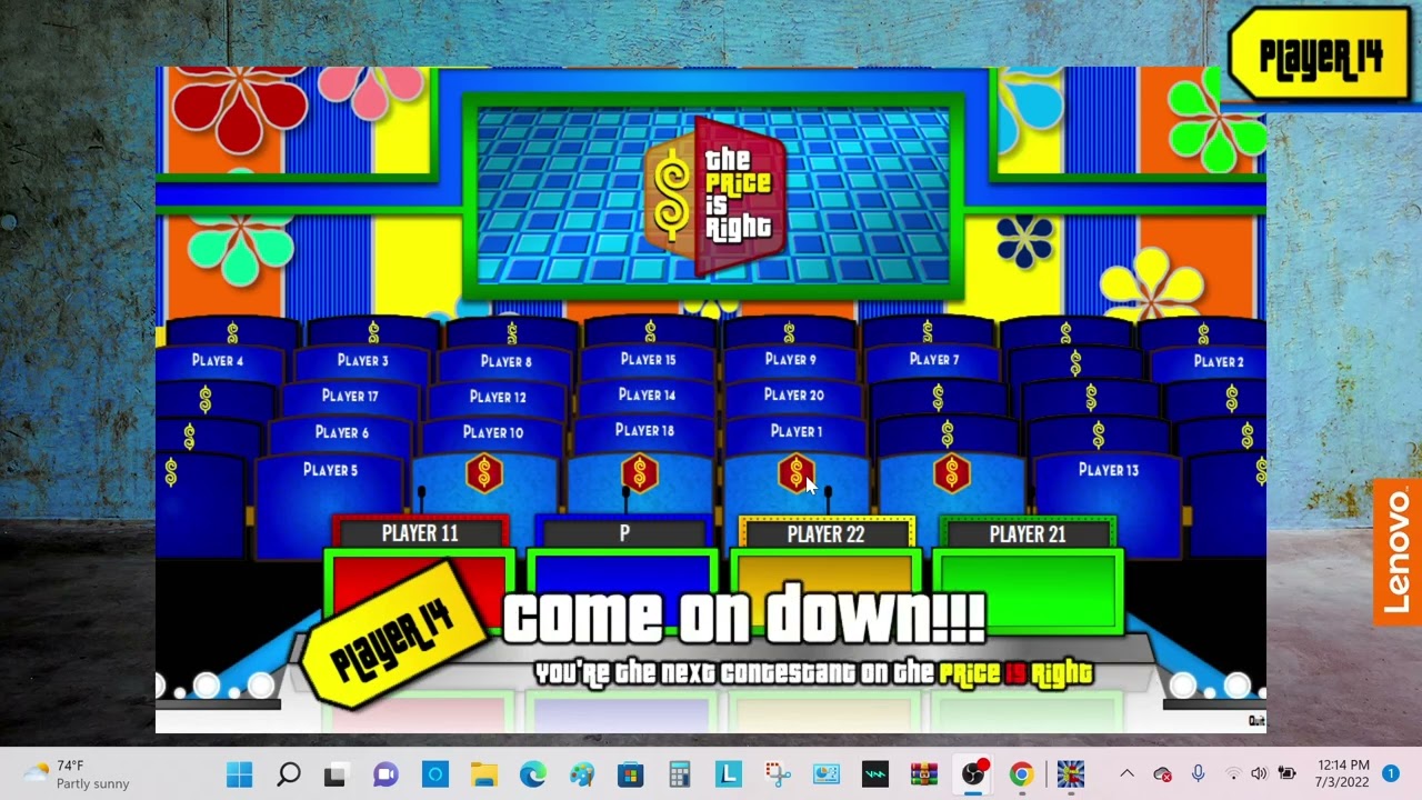 The Price Is Right BigJon's Edition PC (Sunday 7-3-2022)