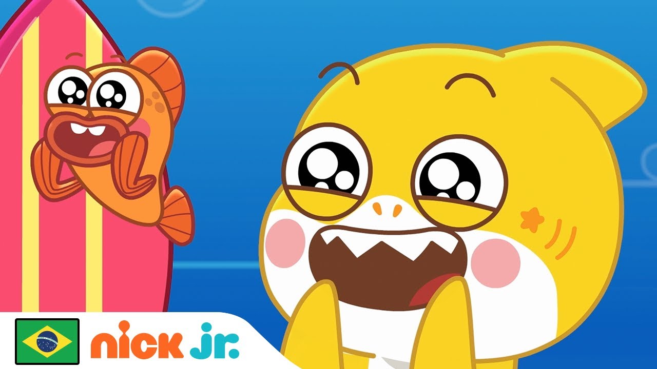 Baby Shark | O Bebê Tubarão e o William rimam com Sharki B! | Nick Jr. em Português