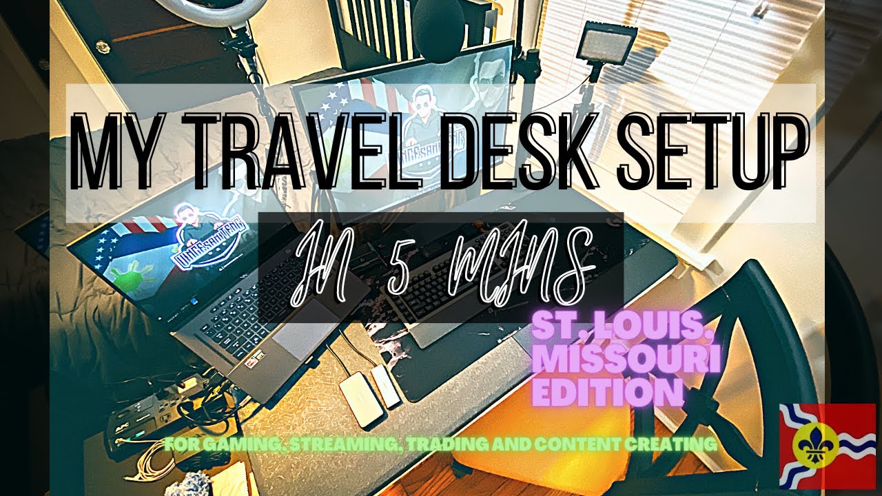 ULTIMATE Travel YouTube Desk SETUP 2021!🖥💻📹🎥