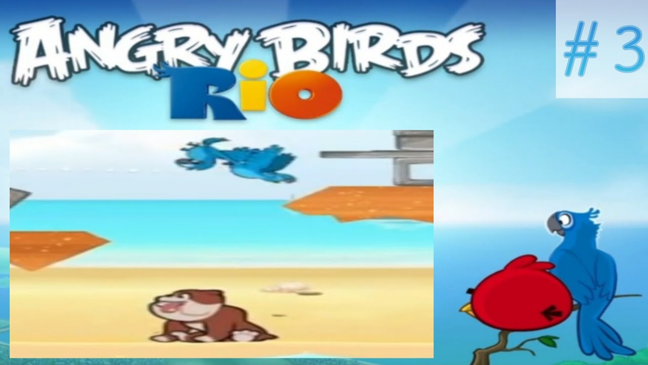 Mavili ve Harika zincirden   kurtulacak | Angry Birds Rio pc bölüm 3