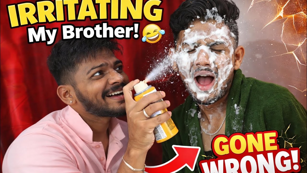 irritating my brother 🤣😅😅 gone wrong 😱😱