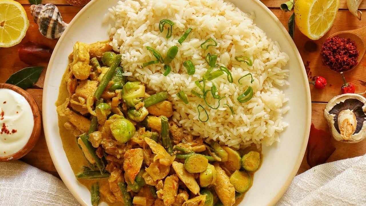 Curry Poulet Coco Healthy 🍛 – Facile, Léger & Délicieux | كاري الدجاج الصحي