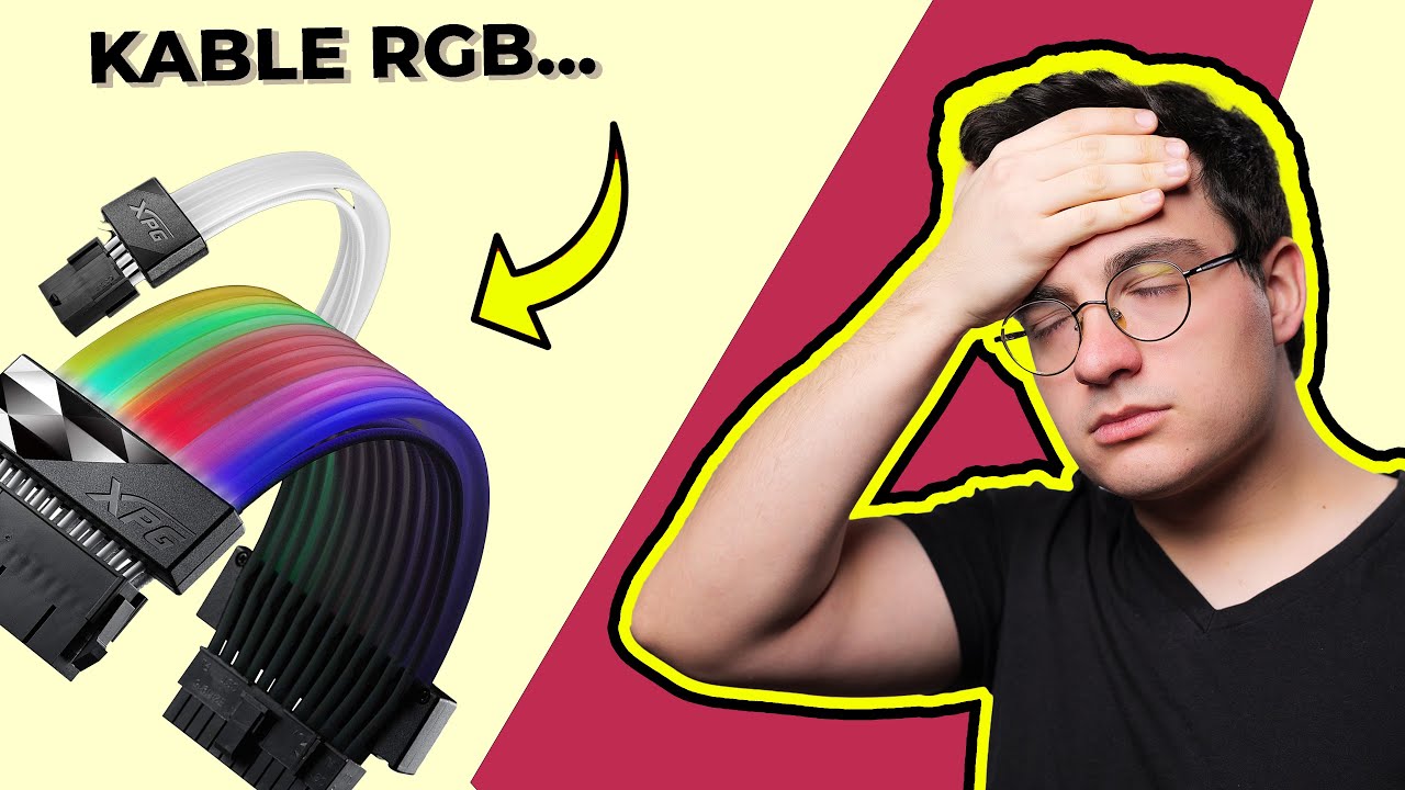 Świecące kable RGB do PC...