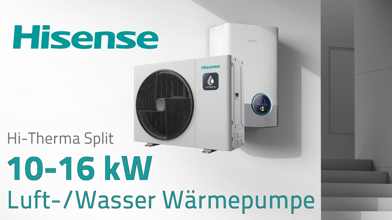 Luft-Wasser Wärmepumpe 10-16 kW Split Ausführung Hi-Therma für flexible Installation im Gebäude