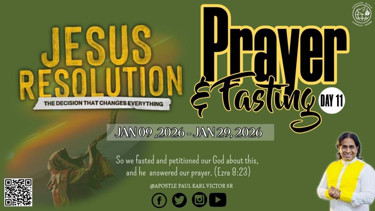 12 DAYS OF FASTING & PRAYER | DAY 12 | APOSTLE PAUL KARL VICTOR SR