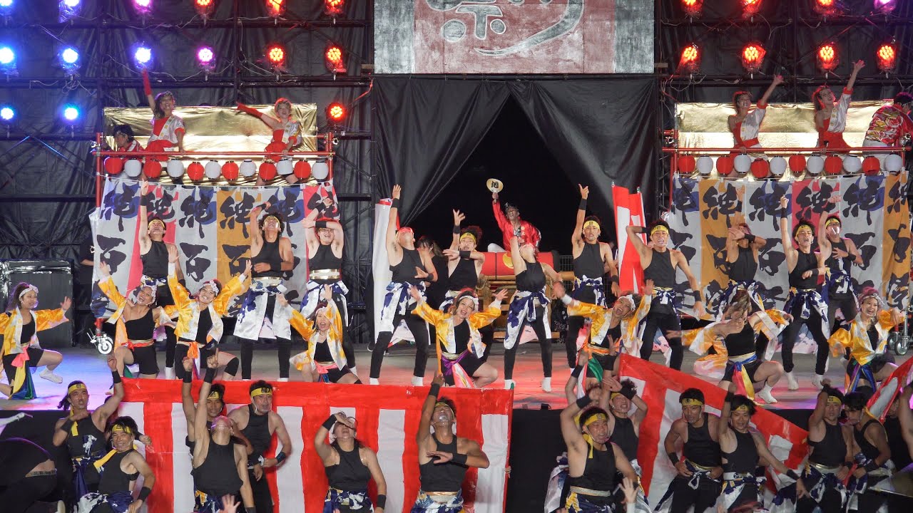 [4K] 絆百祭　KOIYA FES　こいや祭り 2022 土曜日 (中央)