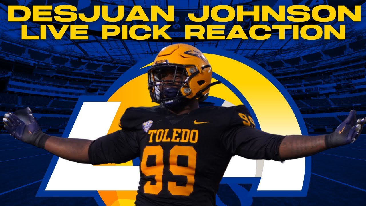 Rams select Mr. Irrelevant: Toledo DL Desjuan Johnson | LIVE REACTION