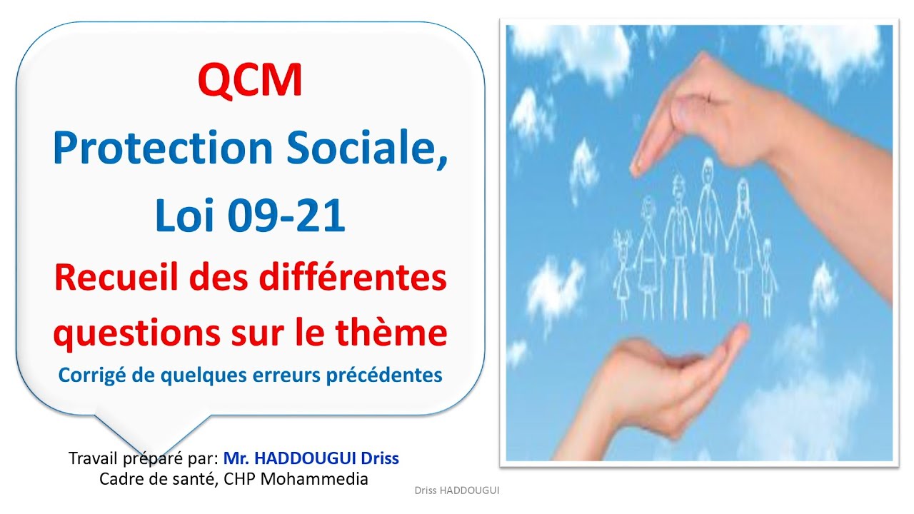 Protection Sociale, Loi 09-21 : Recueil des différentes questions sur le thème