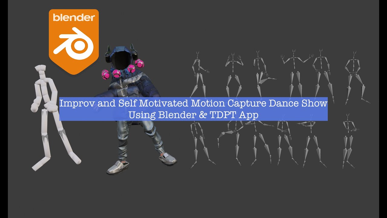 BSLIVE Self Motivated Motion Capture Dance Show In Blender