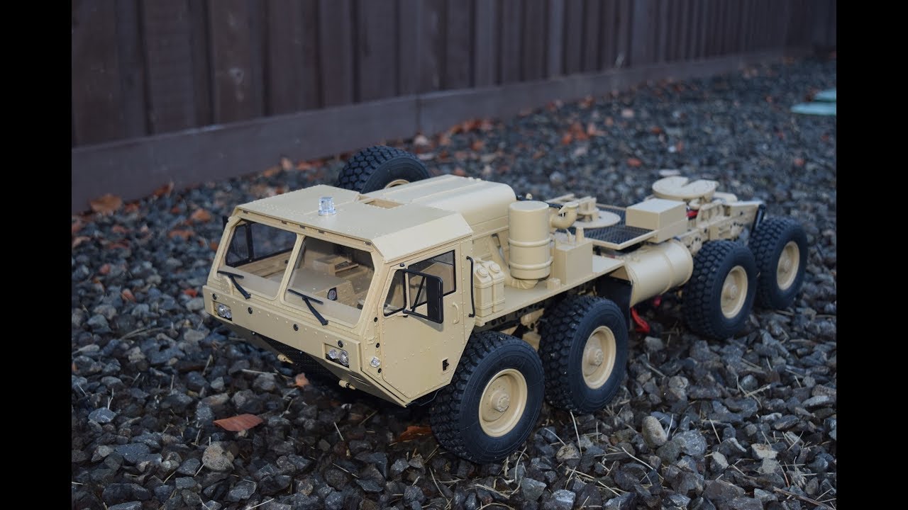 1 /12 HG Models P-802 RC HEMTT Test Run
