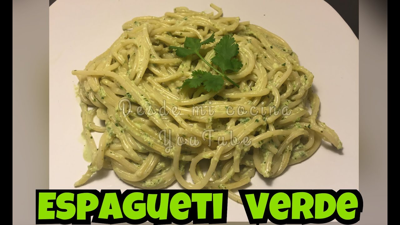 Espagueti Verde -Super Facil- / Mexican Green Spaghetti - DESDE MI COCINA by Lizzy