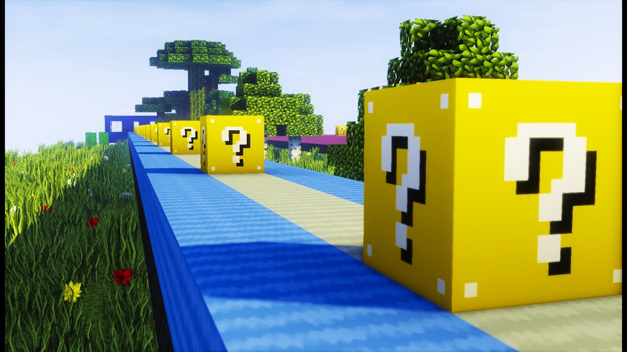 Minecraft LUCKY BLOCK - RACE MAP