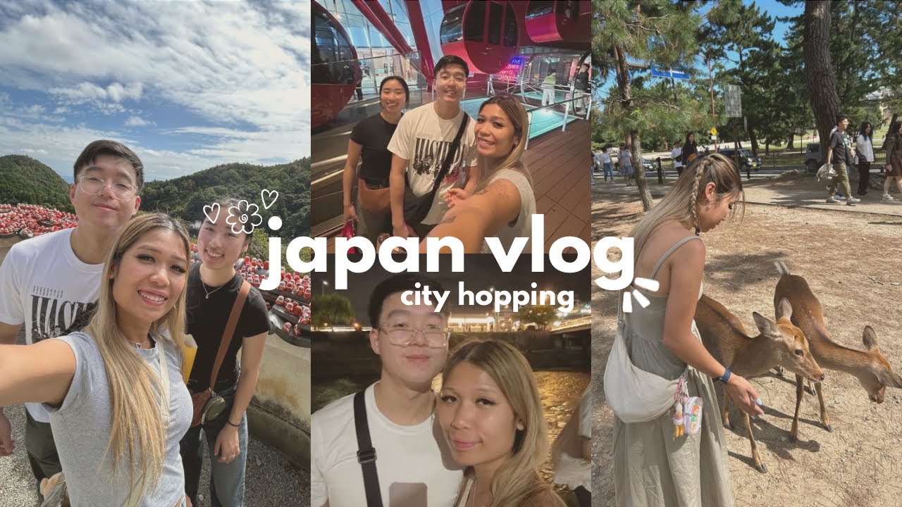 japan vlog☆彡 city hopping osaka, nara and kyoto!