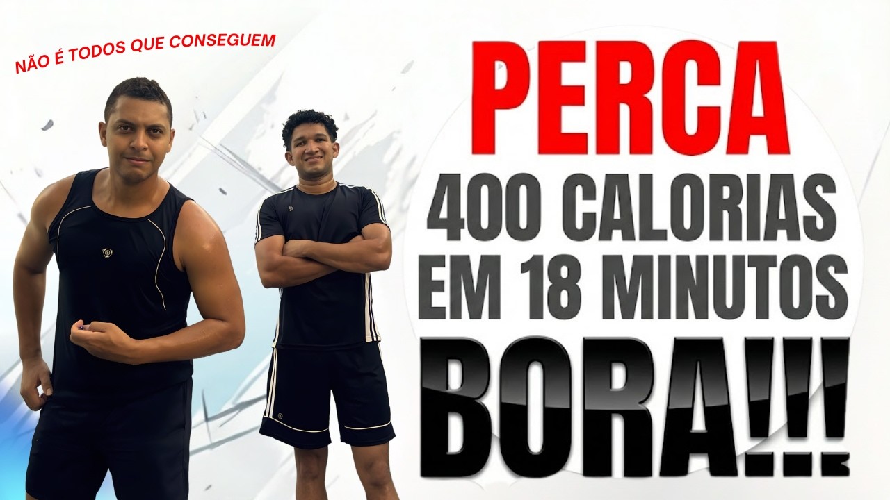 🔥 18 min de HIIT para QUEIMAR 400 CALORIAS — Sem equipamento, em casa!