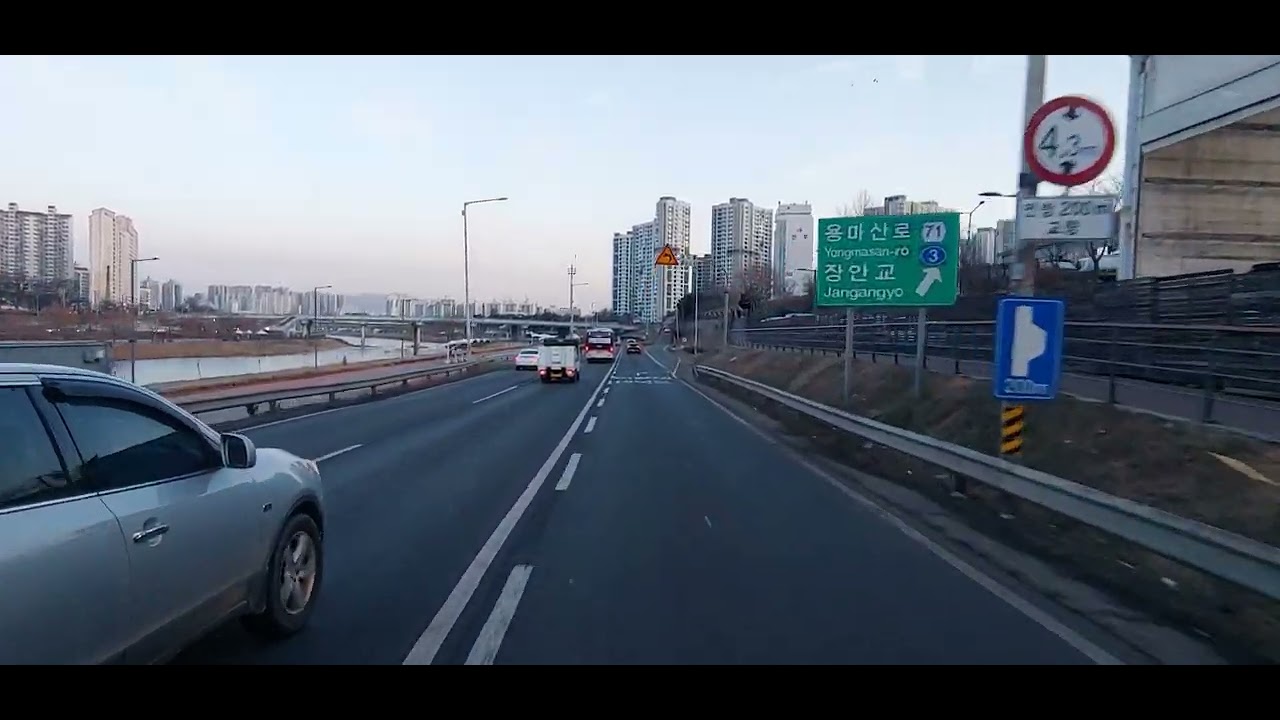 26.02.06 07:35 동부간선도로 성수대교북단에서 출발해서 월릉교까지. 