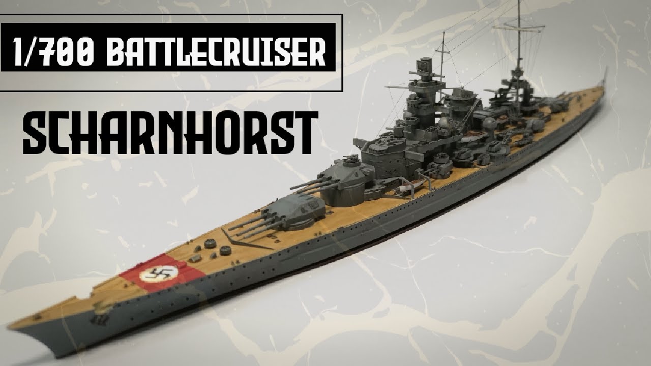 Tamiya 1/700 Scharnhorst Full Build Stop Motion
