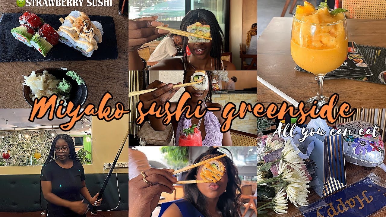 Vlog |All You Can Eat Sushi + Greenside 🍣 + pool game + cocktails + food + good vibes| South Africa 