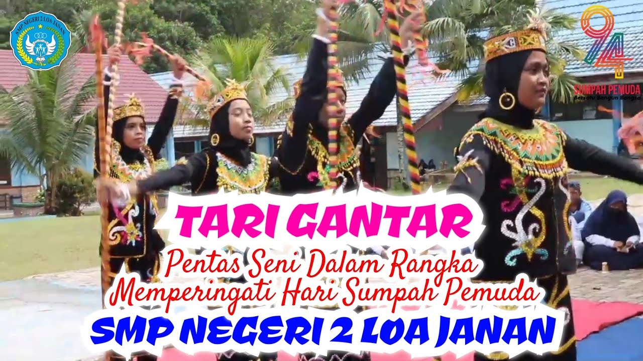Tari GANTAR | Tari Dayak | Kalimantan Oleh Siswi SMP Negeri 2 Loa Janan Desa Batuah Kukar