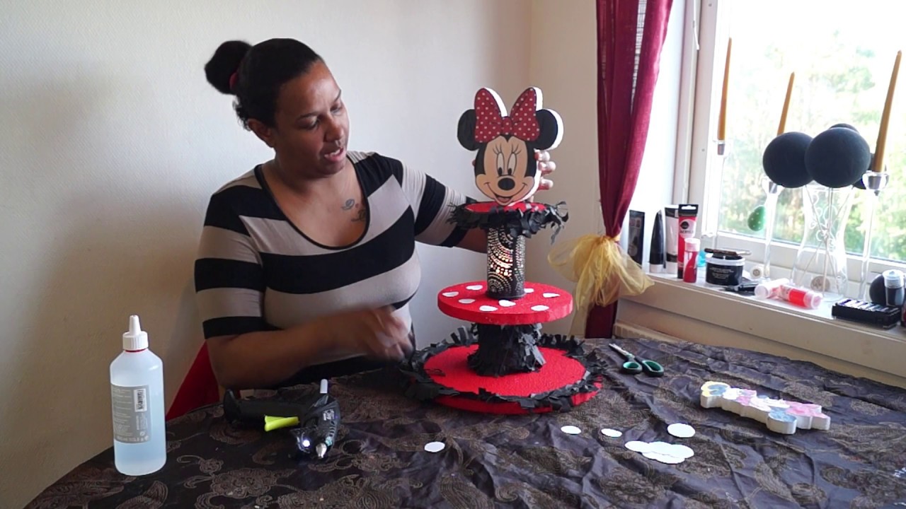 DECORACION PARA CUPCAKE DE MINNIE MOUSE