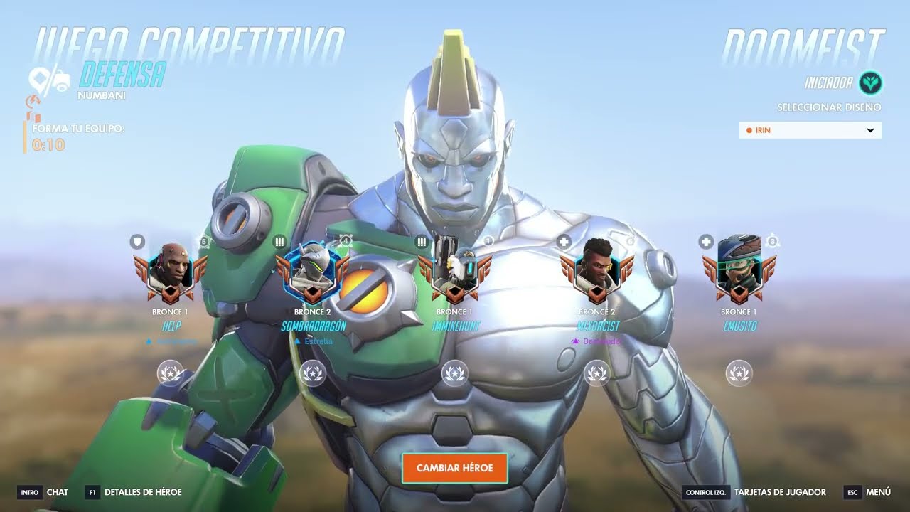 Overwatch  TEMPORADA 1 CONQUISTA  NUMBANI  ESCOLTA  5v5  JUEGO COMPETITIVO  #01