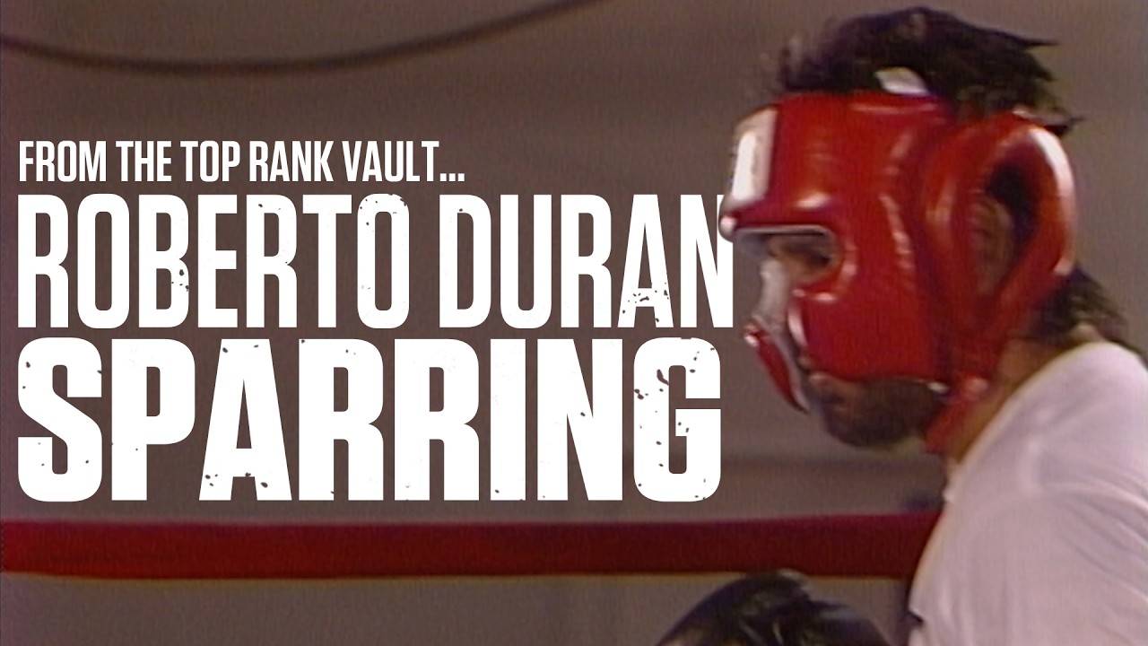 Roberto Duran in the Gym | RARE SPARRING FOOTAGE