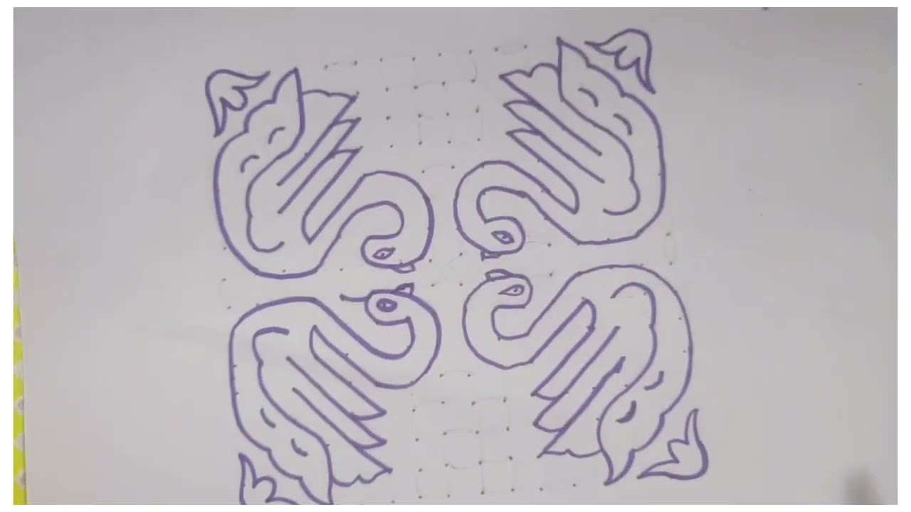 Simplest rangoli designs 🏵️for festival best Rangoli designs 🏵️ rangoli designs 🏵️new rangoli l