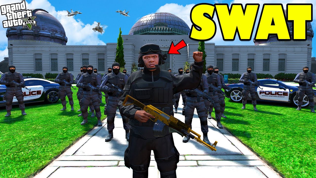 Franklin Becomes the Most DANGEROUS SWAT Officer in GTA 5! | SHINCHAN & CHOP
