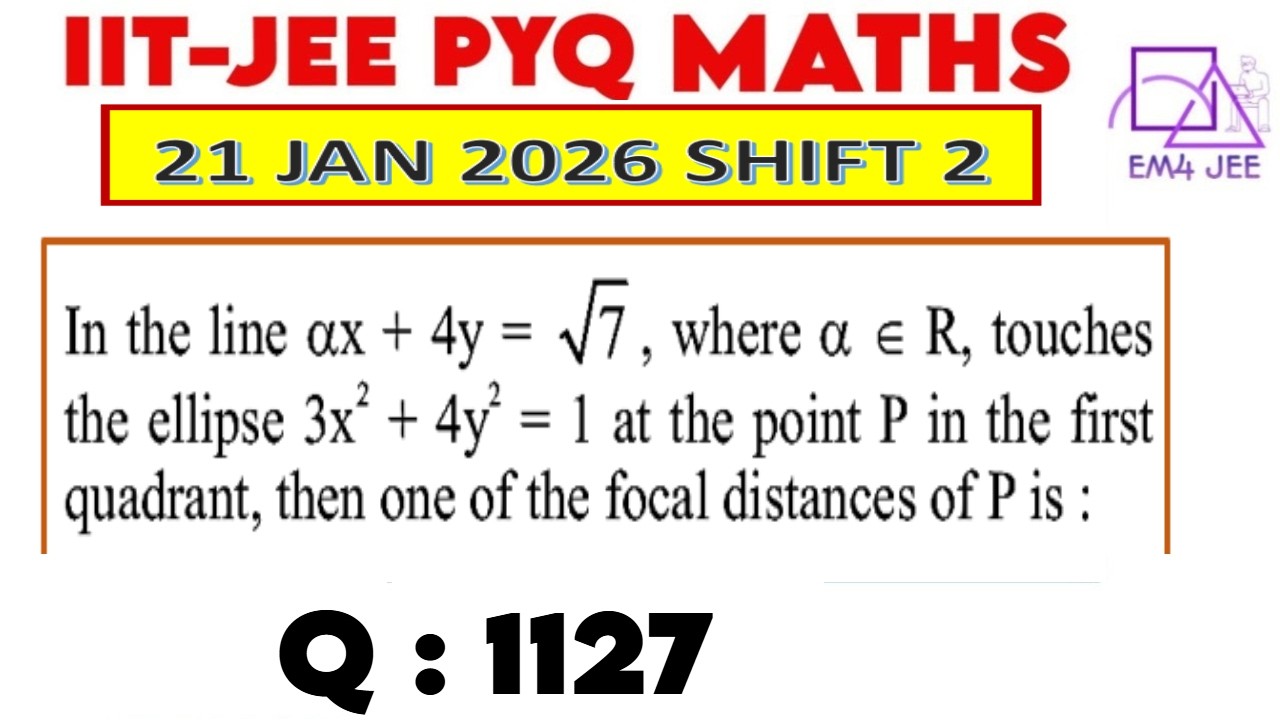 If the line αx + 4y = √7 , α∈R touches the ellipse 3x^2 + 4y^2 = 1 at the point P in first quadrant