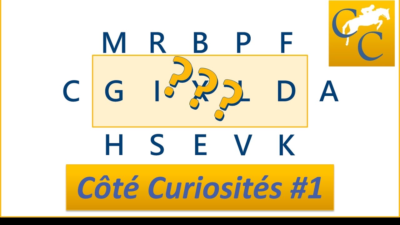 Le mystère des lettres de manège