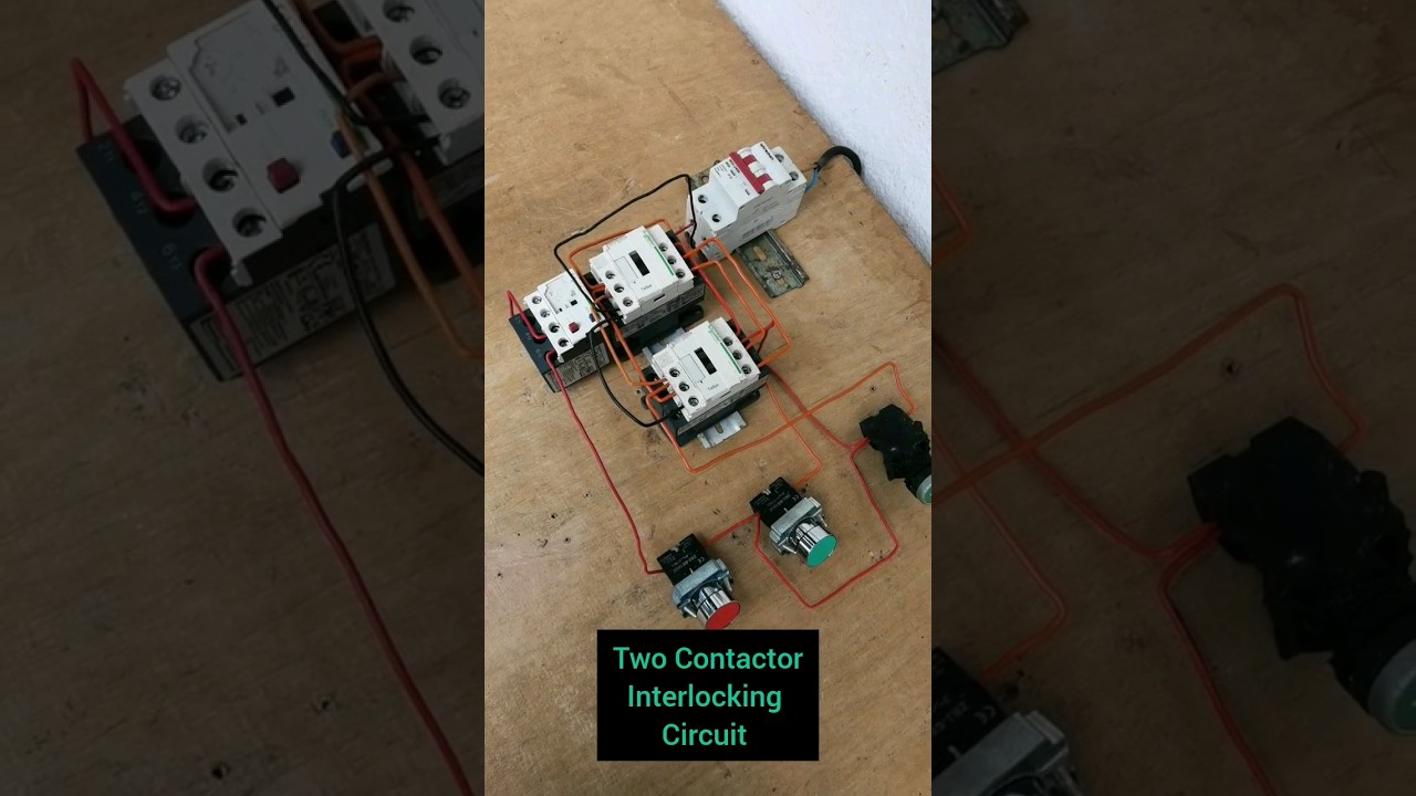 forward reverse interlocking circuit diagram #forwardrevers #wiring #motorcontrol