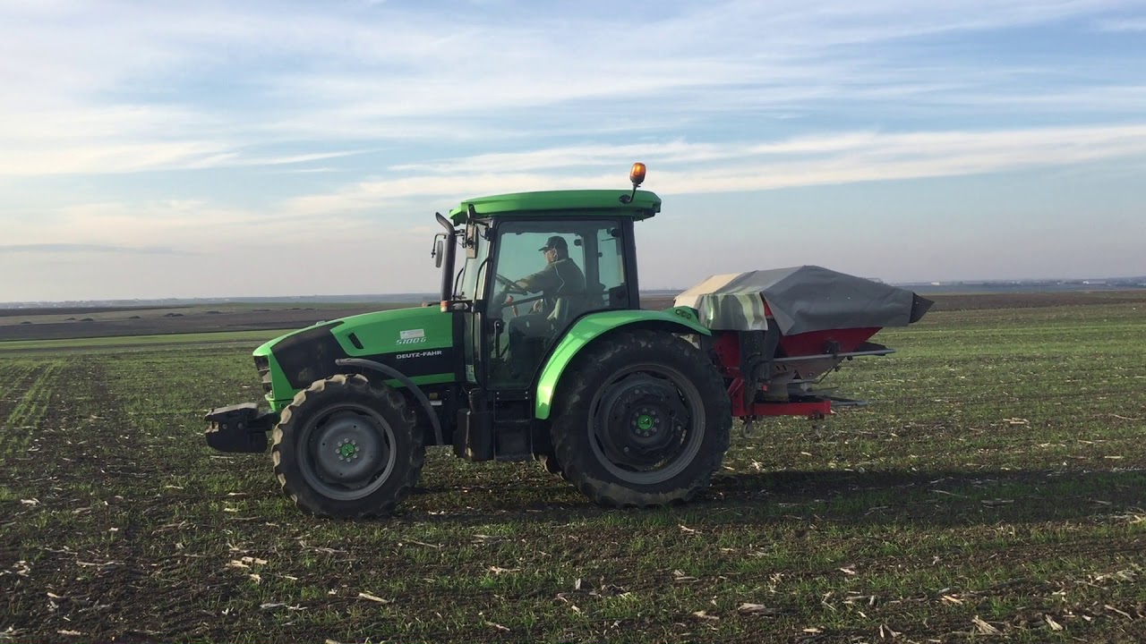Deutz-Fahr 5100G ile buğdaylara gübre atıyoruz