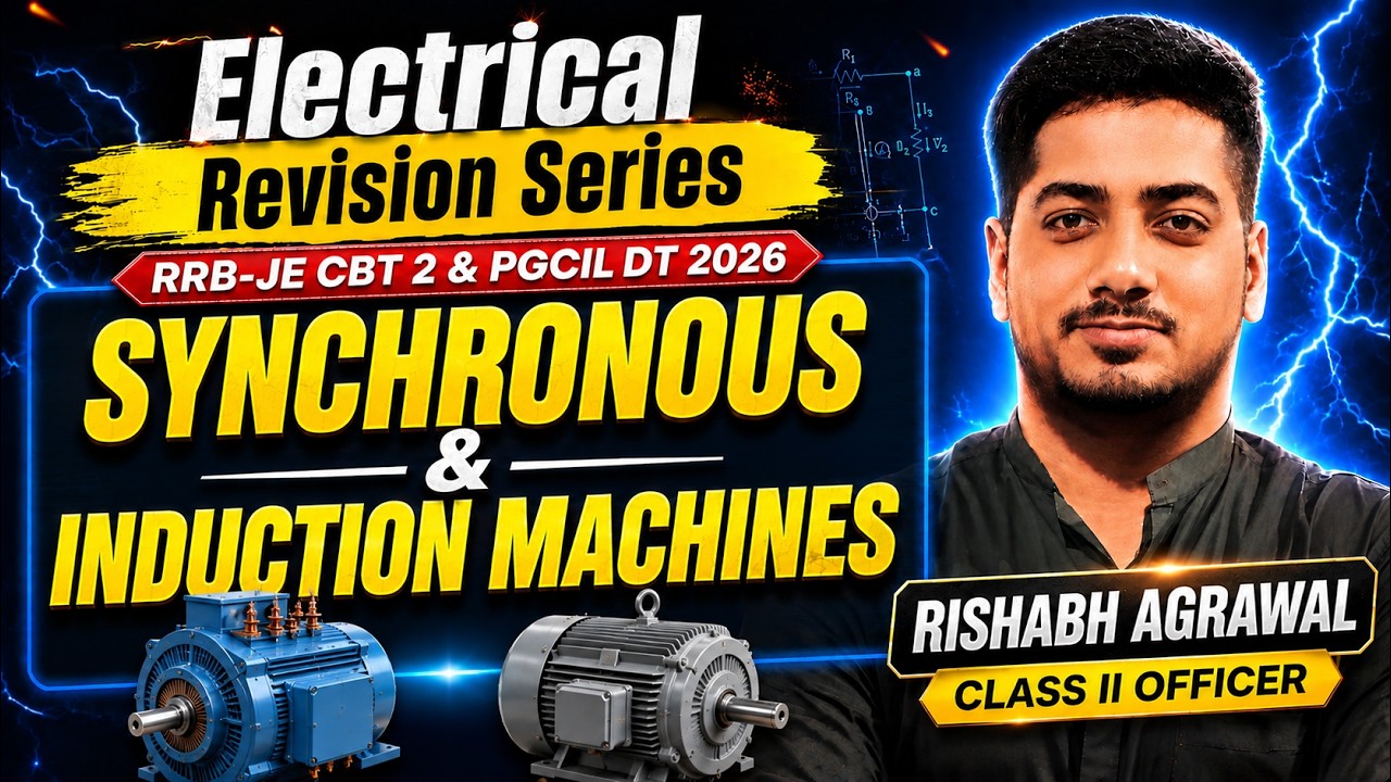 ERS - ELECTRICAL MACHINES 2⚡Complete Revision for RRB JE CBT 2 & PGCIL DT 2026 | Rishabh Sir (AE)