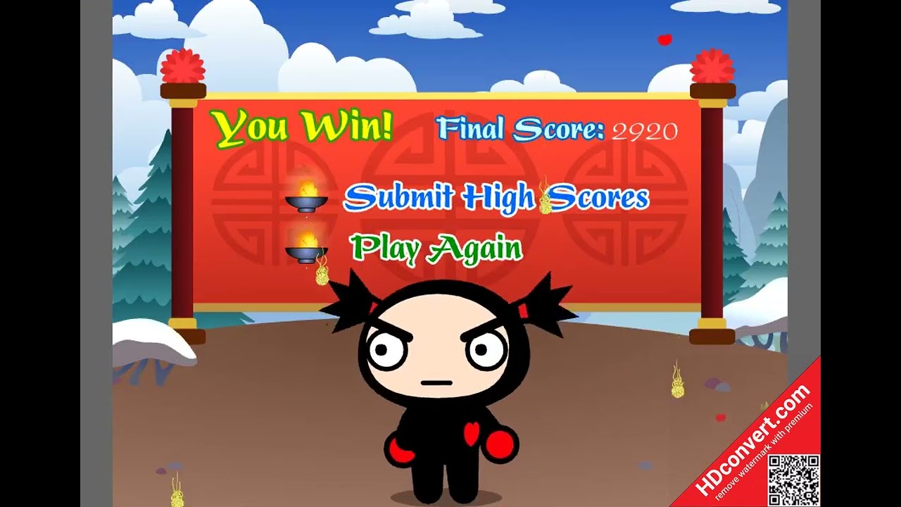 Pucca Flash Game: Garu's Getaway (Attempt #2) - All Levels Cleared!!