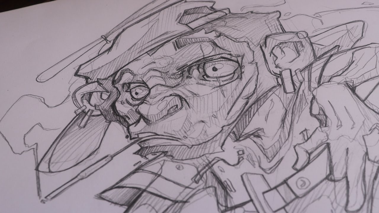 How to draw A cool Graffiti Style Monkey