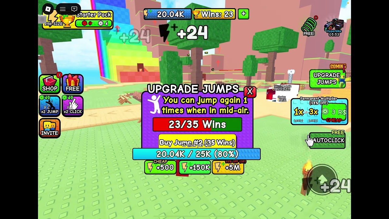 Lukas plays 99 Nights + 1 Size Per Click on Roblox