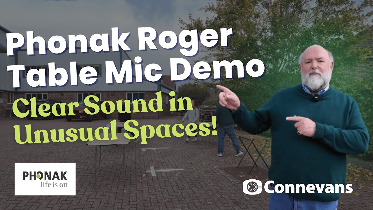 Phonak Roger Table Microphone Demonstration - Clear Sound, Even In Unusual Spaces!