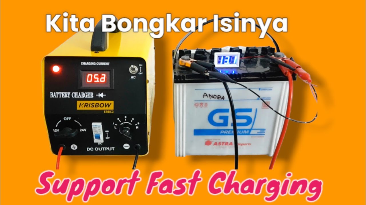 Charger Aki Krisbow 20 Ampere Full Review. Percobaan Mencharge Aki & Bongkar Charger