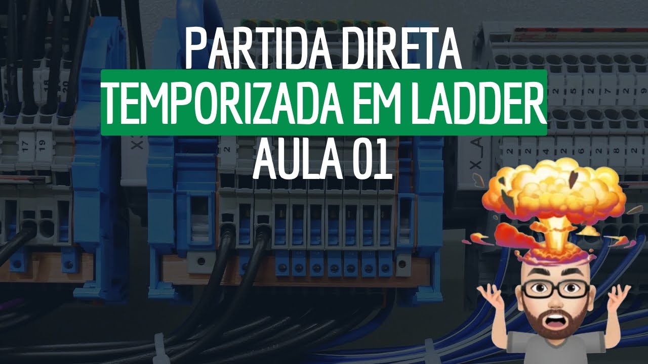 PARTIDA DIRETA TEMPORIZADA EM LADDER - AULA 01 - LÓGICA DE CONTATOS -  COMANDOS ELÉTRICOS