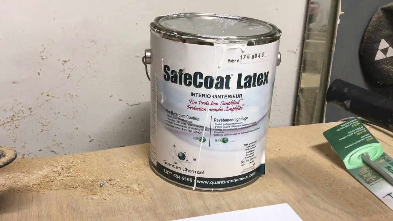 Safecoat latex by Quantum chemical fire retardant coatings MPI # 64